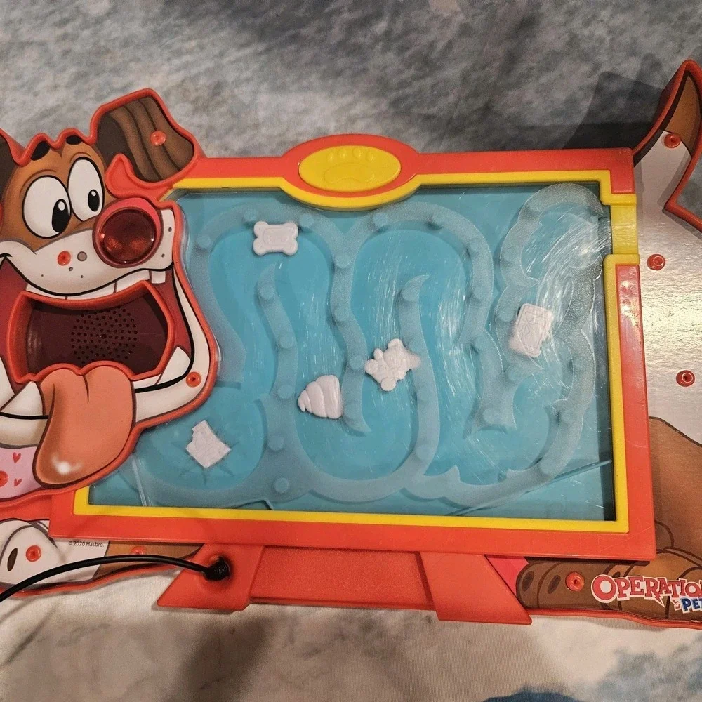 Operation Pet Scan Game Working Lights Sounds Complete 5 Bones Hasbro